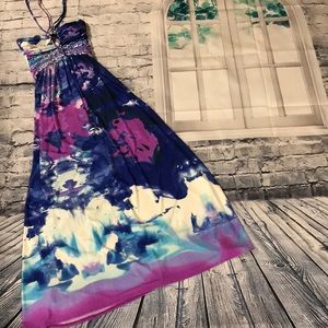 ✨Tie-Dye Halter Maxi✨